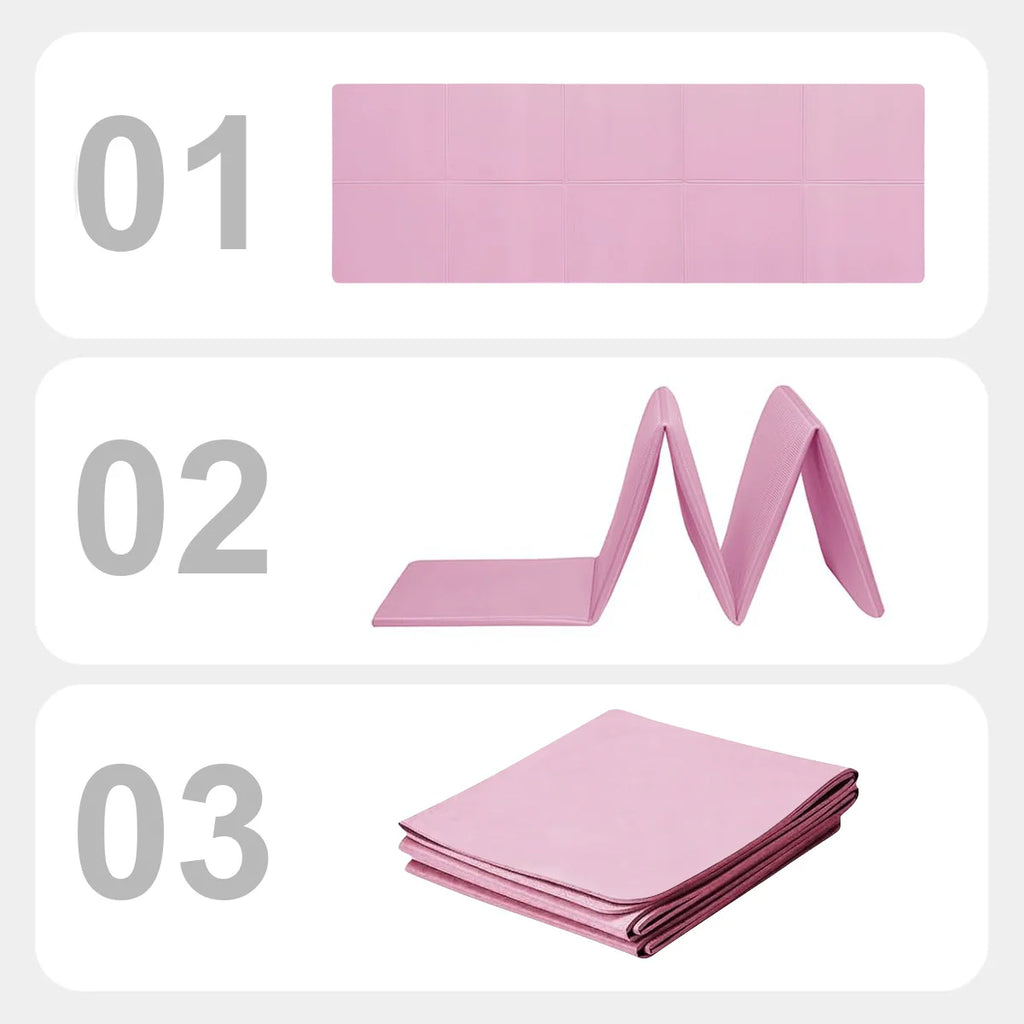 Pink Foldable Yoga Mat