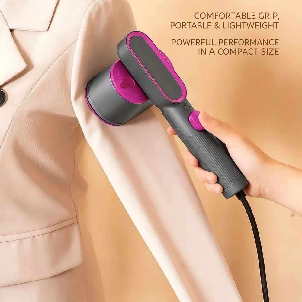 Portable Handheld Garment Steamer, Clothes Travel Steamer & Dry Iron