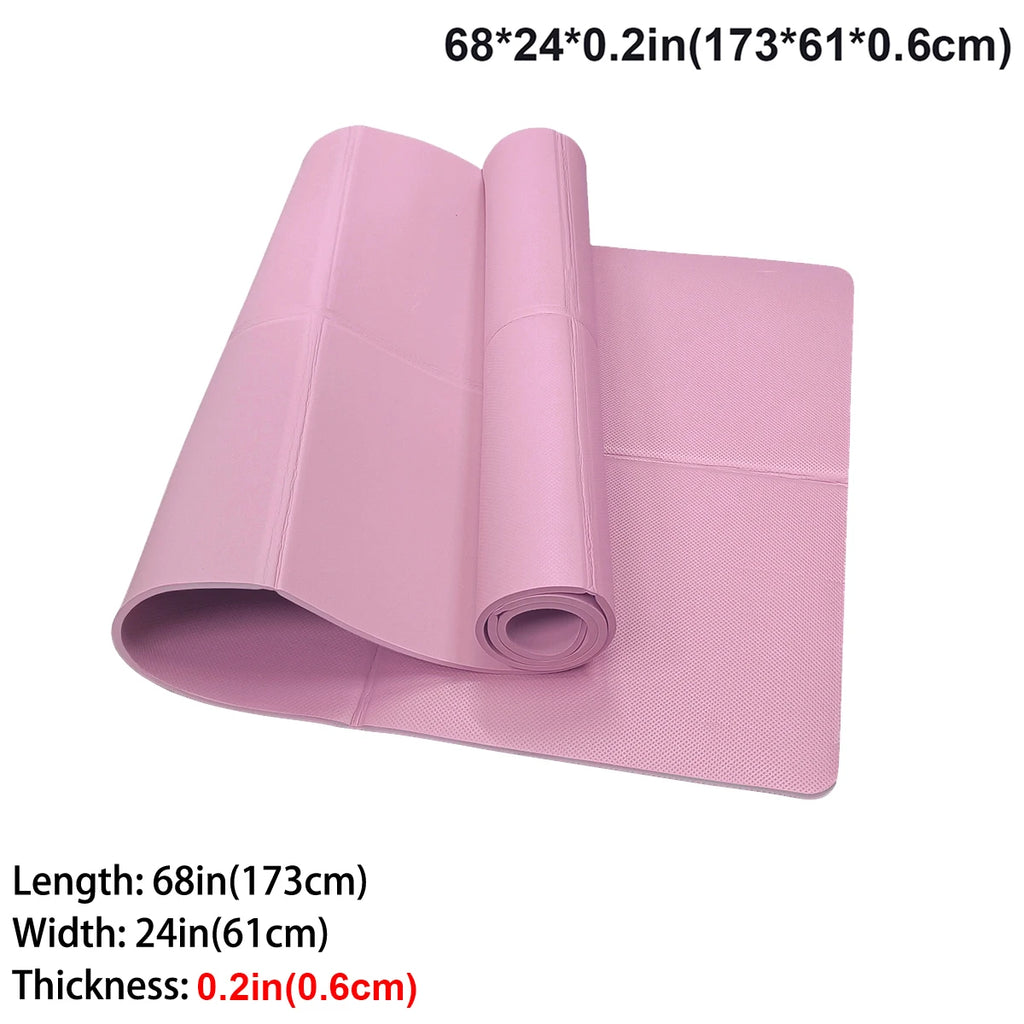 Pink Foldable Yoga Mat