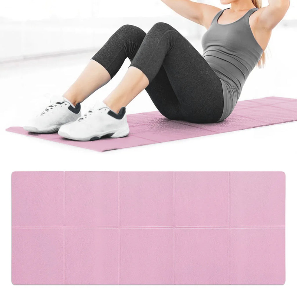 Pink Foldable Yoga Mat