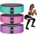 Fabric Resistance Bands for Working Out, 3 Set of Stretch Bands for Booty Legs